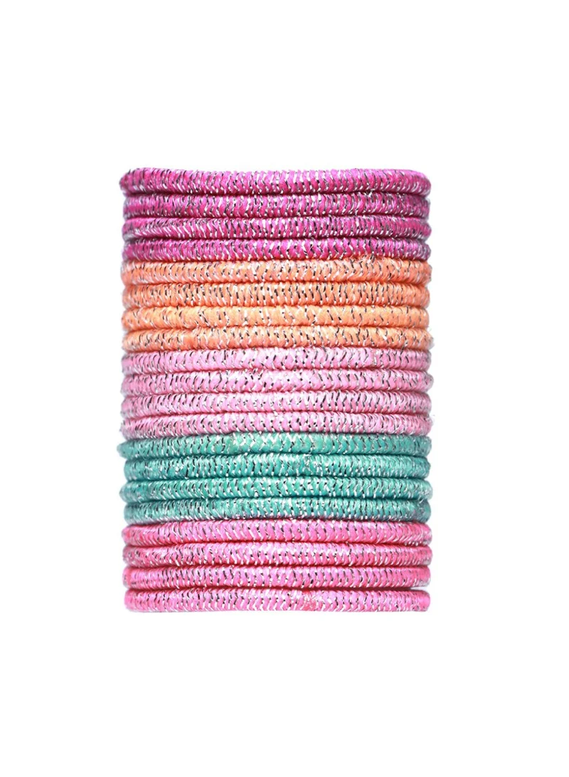 Priyaasi Women Multi Color Pack Of 100 Ponytail Holders
