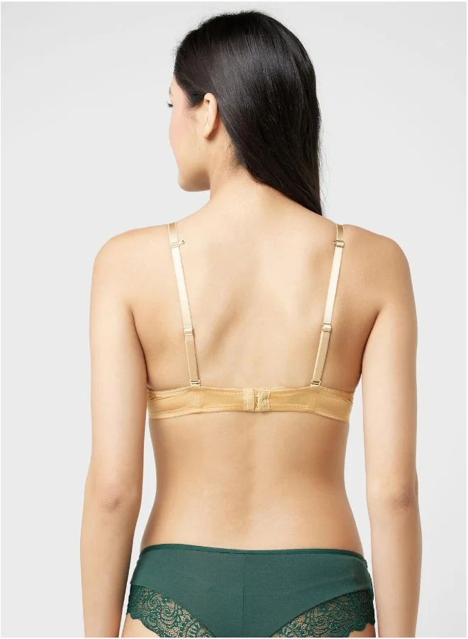 La Senza Lace Detail High Leg Brief