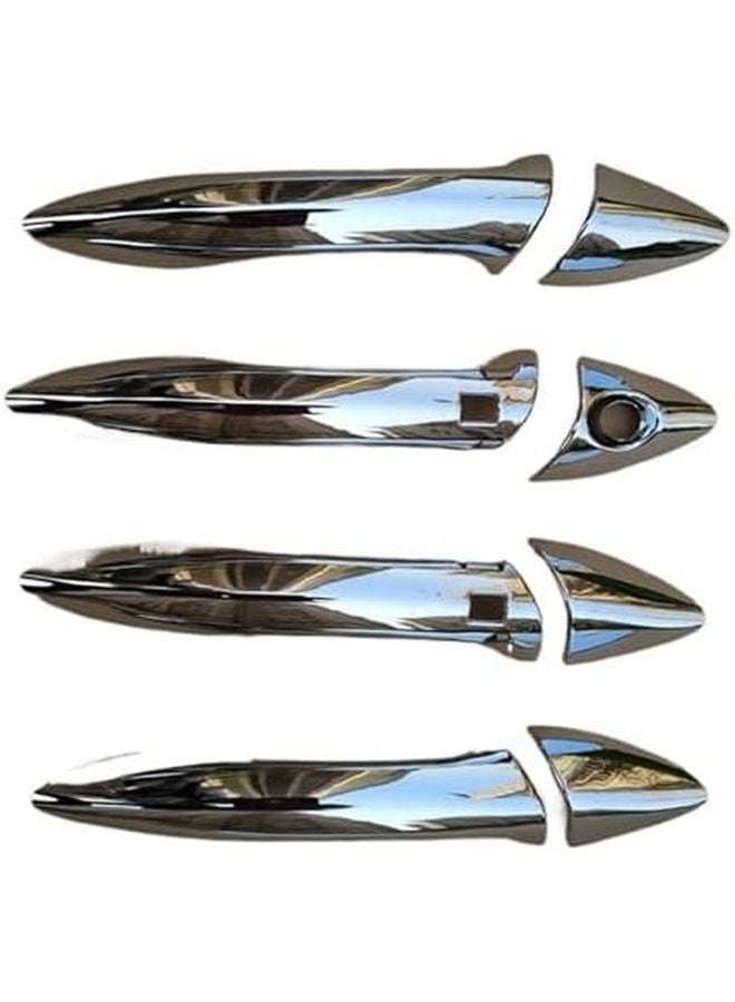 ABS Chrome Exterior Door Handle Cover Trim Moldings For Hyundai Elantra Avante 2011 2015 8PCS Smart Handle - Image 2