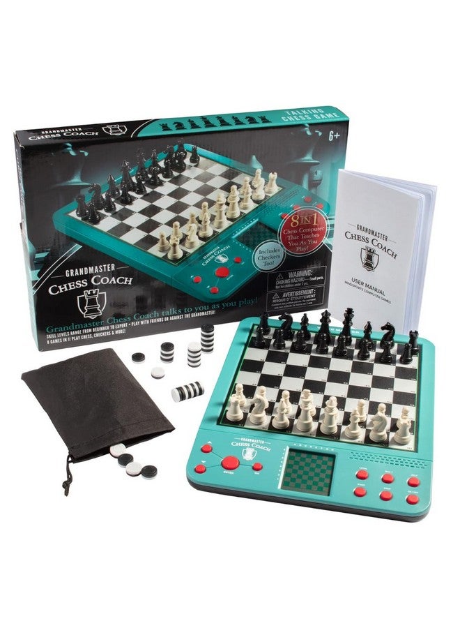 SCS Direct لعبة الشطرنج الإلكترونية الكبرى - العب ضد الخصم أو الكمبيوتر متعدد المستويات، بالإضافة إلى مدرب يتحدث وتمارين مسبقة - مثالية للأطفال والبالغين - مع 8 ألعاب إضافية (الدومينو، الشطرنج، 4 في صف واحد)، هدية - Image 1