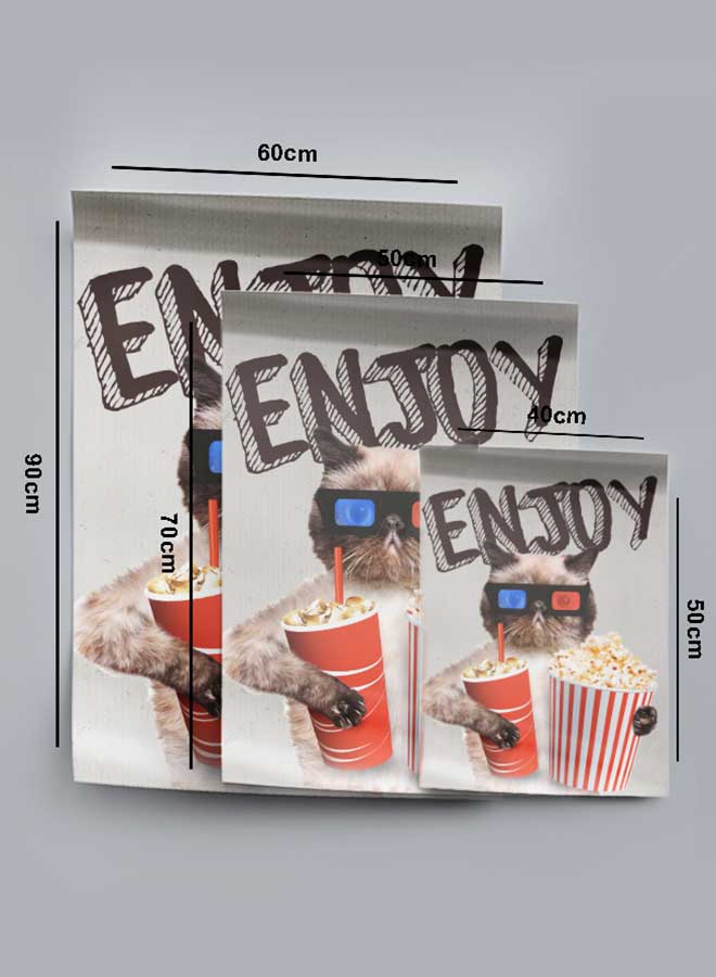 لوحة بوستر ديكور لوحة بدون فريم مع أربع قطع منفصلة من اللاصق ذو الوجهين تصميم يتمتع غرفة النوم غرفة المعيشة وديكور المكتب - Image 4