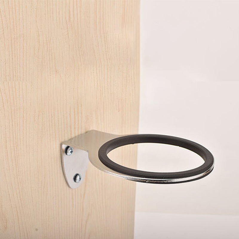 2 pcs Stainless Steel Hair Dryer Rack Wall Perforated Hair Dryer Holder (Random Color) - Image 3