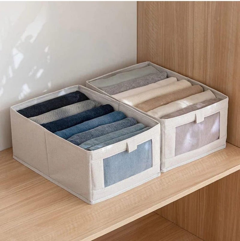DVL STORE DVL STORE Clothes Organiser Storage Box for Window Pack of 2 - Image 1