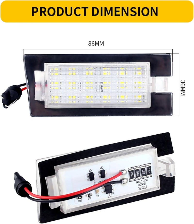 Vuzmode LED License Plate Light for Jeep Cherokee - Image 2