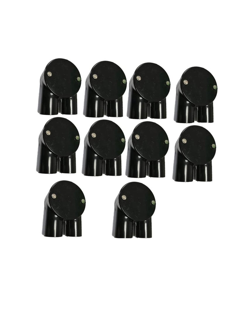 Generic PVC Electrical Conduit Pipe & Fittings for Indoor and Outdoor Electrical Wiring and Cabling (Pack of 10) (25mm, Junction -U- Way)  - Image 1