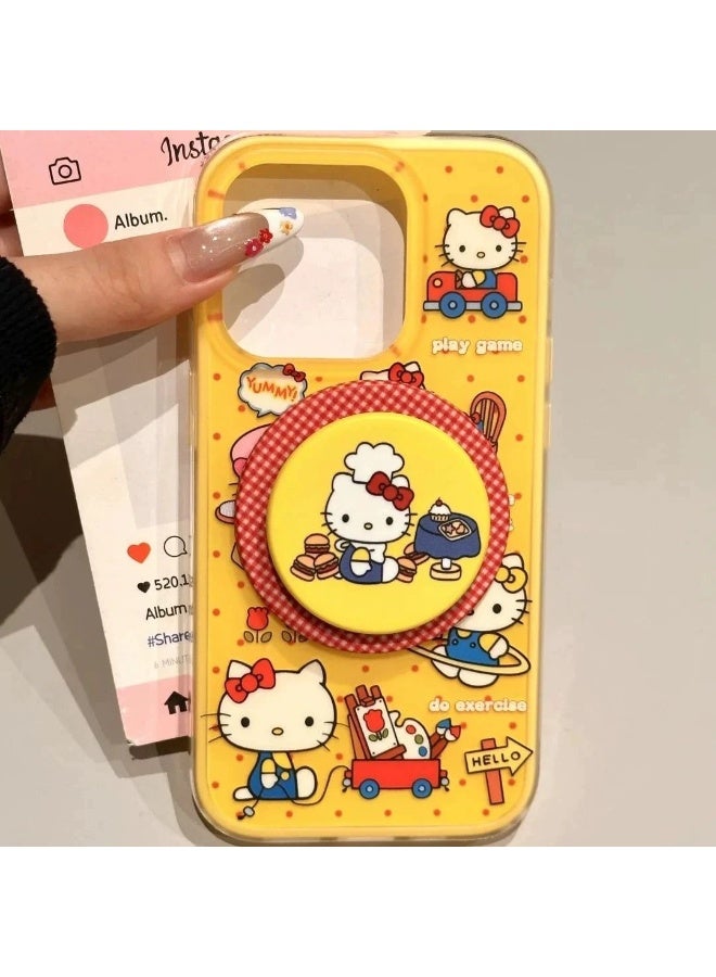 Hello Kitty iPhone 17 Case Hello Kitty Daily Life Clear Cover with Stand Cute and Functional - Image 2