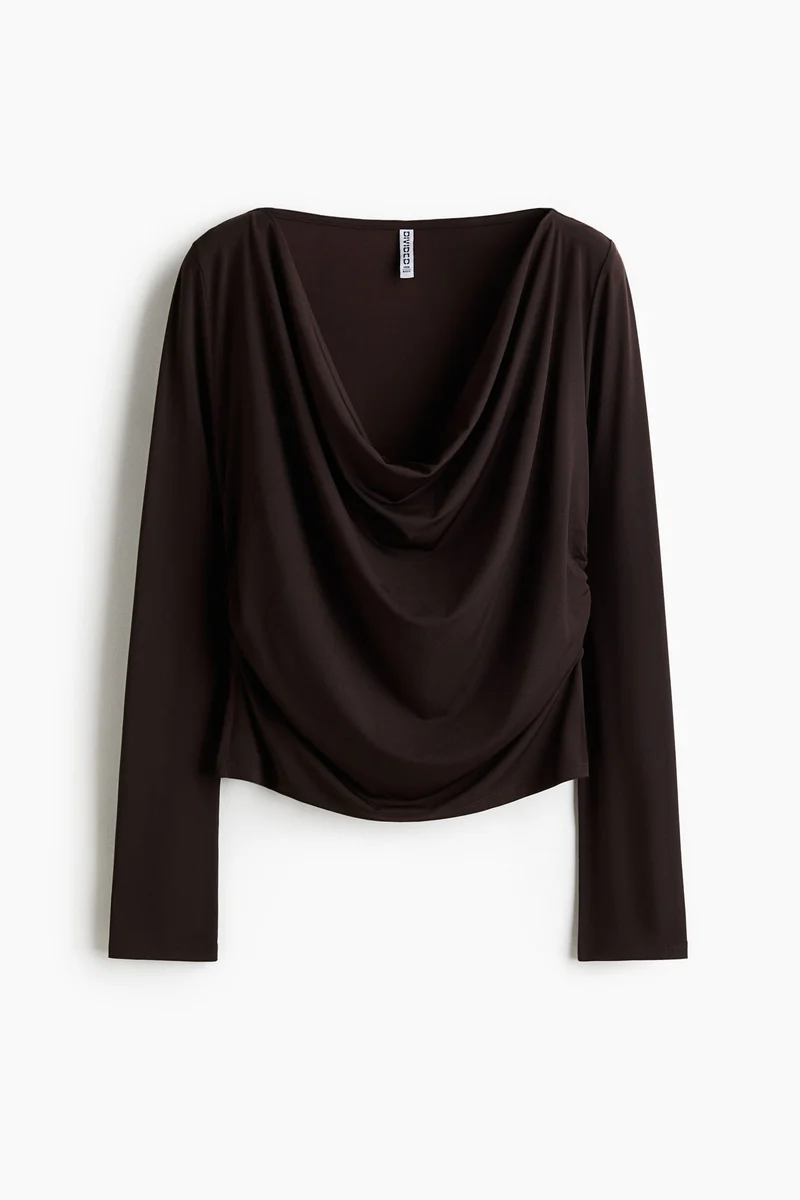 H&M Draped jersey top