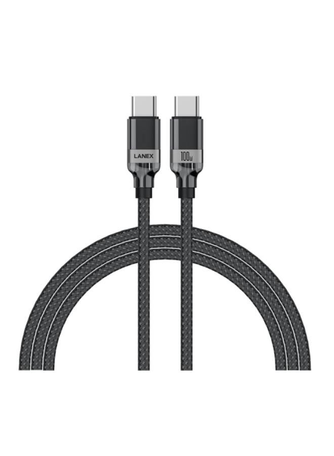 LANEX 100W Type C To Type C FAST Charging Cable LS38CC - Image 1