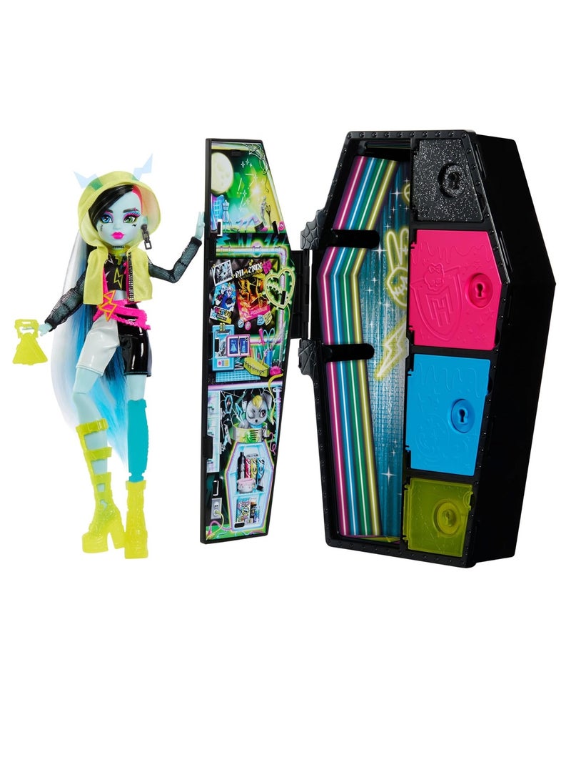 MONSTER HIGH Doll Frankie Stein, Skulltimate Secrets: Neon Frights - Image 1