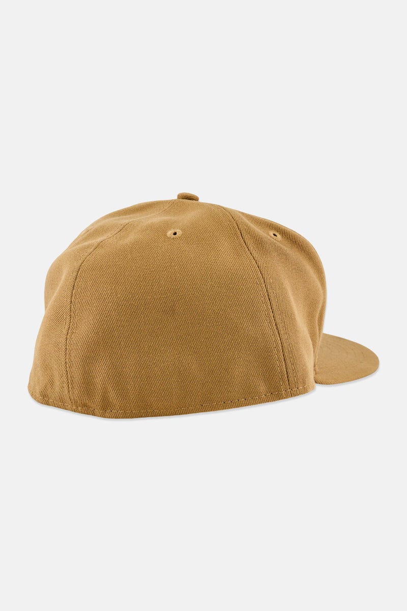NEW ERA Men Plain Fitted Cap, Tan - Image 2