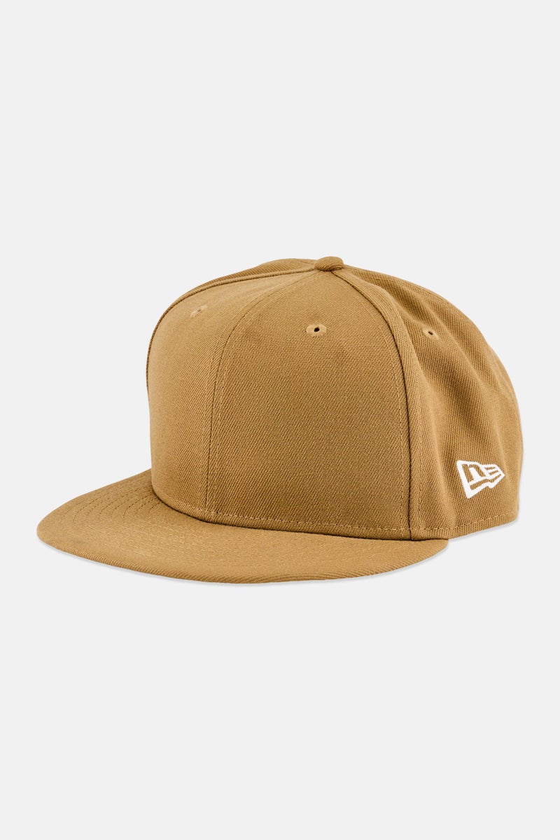 NEW ERA Men Plain Fitted Cap, Tan - Image 1