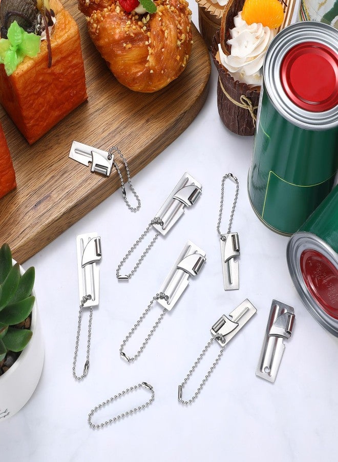 مجموعة Reallnaive المكونة من 12 قطعة من فتاحات العلب العسكرية P-38 و P-51 مع حلقات مفاتيح، مصنوعة من الفولاذ المقاوم للصدأ، مناسبة للتخييم والاستخدامات العسكرية اليدوية المحمولة، مثالية للمطبخ والسفر والتخييم والبقاء على قيد الحياة في الهواء الطلق - Image 4