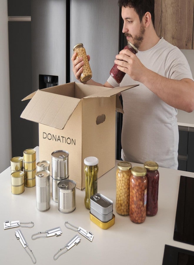 مجموعة Reallnaive المكونة من 12 قطعة من فتاحات العلب العسكرية P-38 و P-51 مع حلقات مفاتيح، مصنوعة من الفولاذ المقاوم للصدأ، مناسبة للتخييم والاستخدامات العسكرية اليدوية المحمولة، مثالية للمطبخ والسفر والتخييم والبقاء على قيد الحياة في الهواء الطلق - Image 5