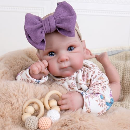 Aori Reborn Baby Dolls Lifelike 20 Inches  Realistic Newborn Girl Dolls with Feeding Toy Kit That Look Real Nice Companion Gift Set for Kids GrandParents - Image 5