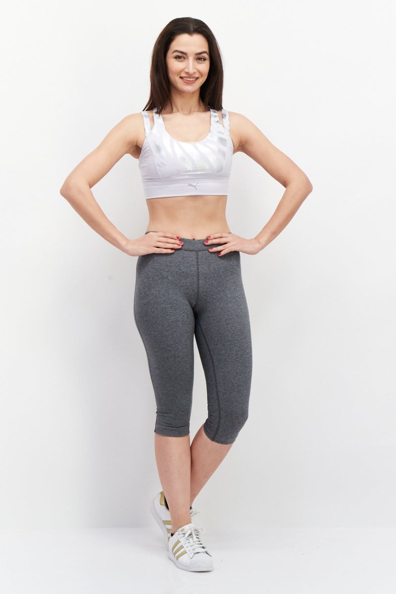 PUMA Women Brand Logo Padded Sports Bra, Lavender - Image 3