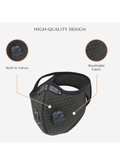 Generic Mesh Reusable Sport Mask with Activated Carbon Filter - Ultimate Protection for Dust, Pollen, & More  - Image 2