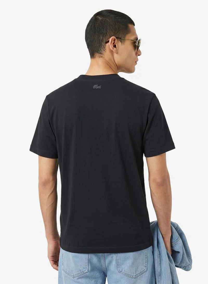 لاكوست Classic Fit Embroidered Heavy  T-Shirt
