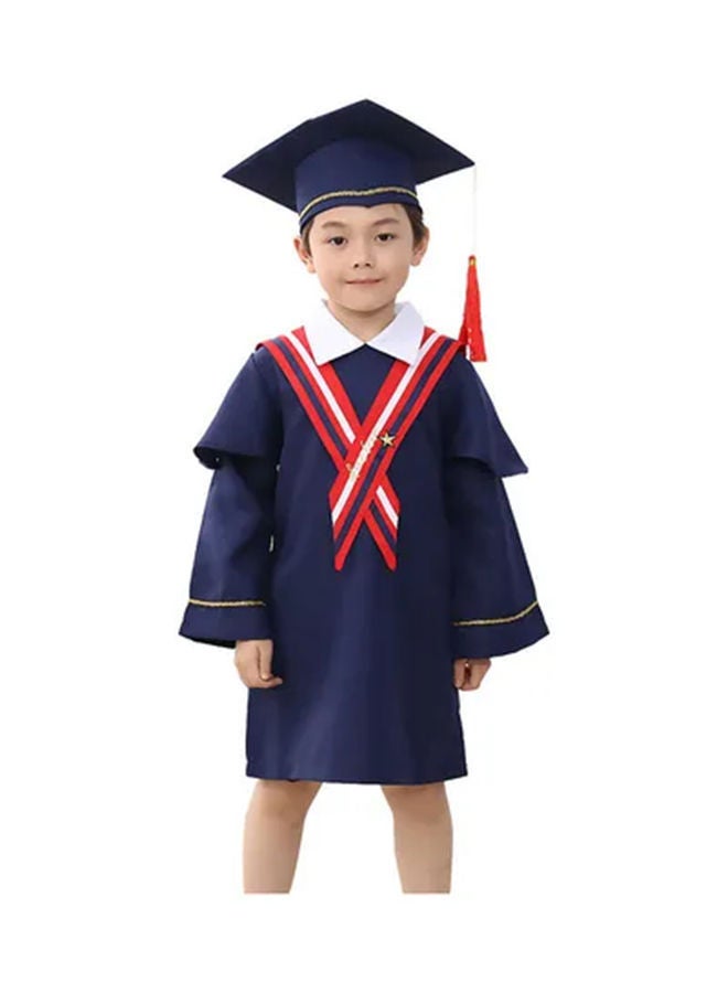 NIBEMINENT Kids Graduation Role Pretend Play Costume With Cap - Image 2
