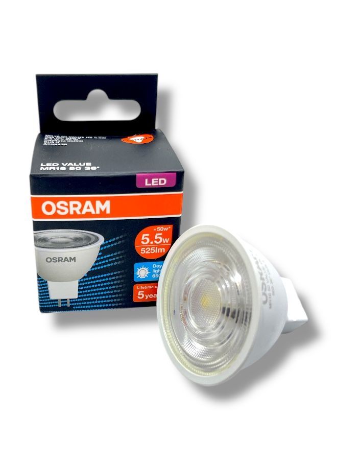OSRAM LED Lamp 100% Original  (Daylight, 5.5W, GU5.3 Base) - Image 1