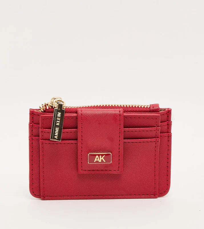 ان كلاين Akg5093 Red Women's Card Holder