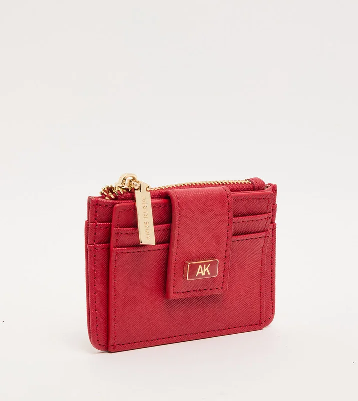 ان كلاين Akg5093 Red Women's Card Holder