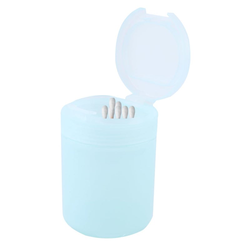 Cotton Swab Organizer Storage Box With Pressable Lid Easy To Clean 1 Piece - Image 2