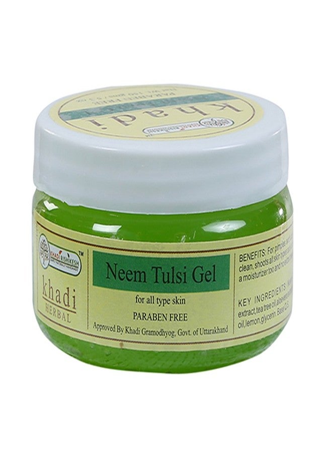 Khadi Rishikesh Herbal Neem Tulsi Gel For Women and Men-Acne Control,skin Brighteing-Combo Set Pack Of 3 x 150 gm (450 gm) - Image 2