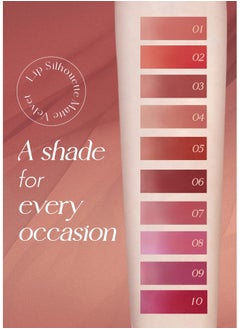 I'M MEME Lip Silhouette Matte Velvet Tint 03 Flare Coral (Coral Shade) ; Best Lip Stain, Vivid Color, Long Lasting, Moisturizing & Hydrating, Lightweight, Matte Finish, Korean Beauty Makeup, 4Ml  - Image 3