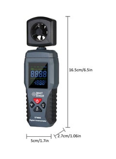 NIBEMINENT Digital LCD Anemometer Black  - Image 4