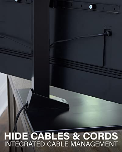 SANUS Universal TV Stand - Large Swivel Base Replacement TV Stand for Screens Up to 86" - Swivels 70 Degrees & Height Adjusts 8" - Compatible with Sony, Vizio TCL & More - Image 4