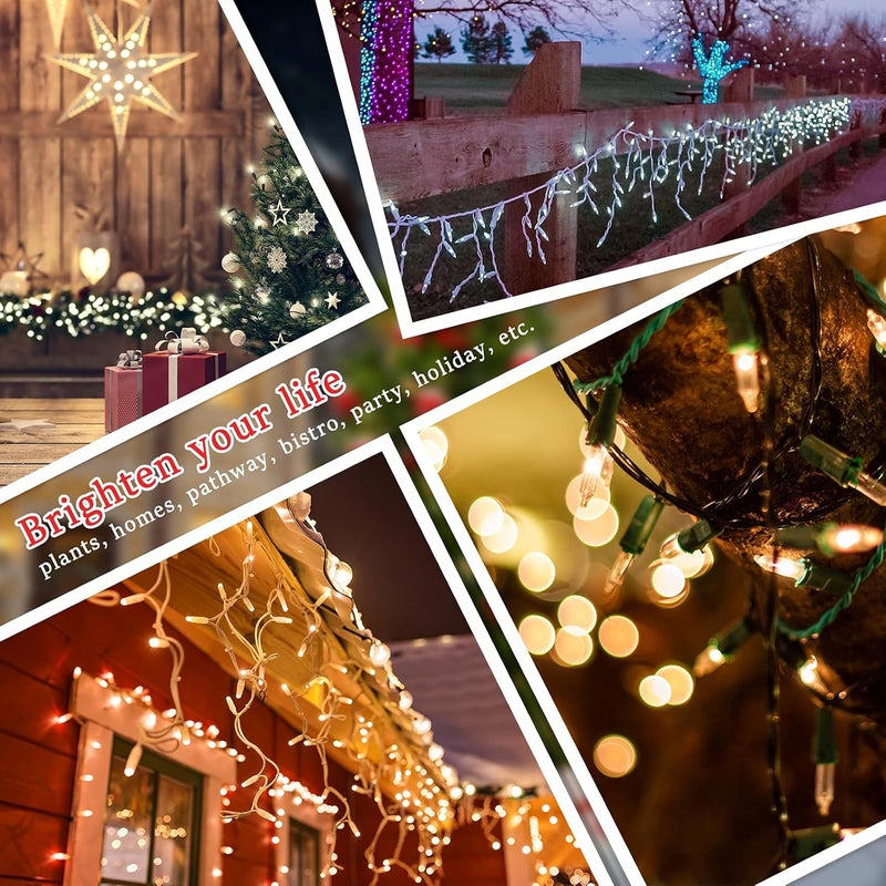 Mudder 300 Pcs Mini Christmas 2.5 Volt Replacement Light Bulbs for Christmas Trees Decorative Light Supplies Indoor Outdoor Xmas Decor, 0.17 Ampere, 0.42 Watt (Clear) - Image 5
