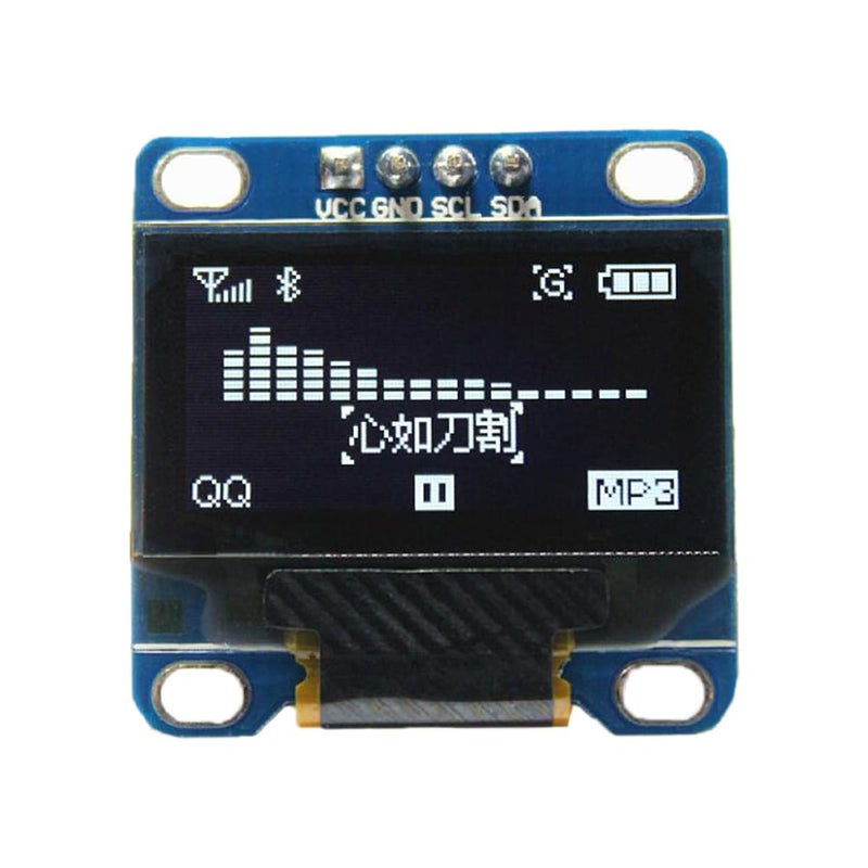 DIYmall 0.96" OLED Module I2C IIC Serial 128X64 OLED Display Module SSD1306 Driver for Arduino 51 MSP420 STIM32 SCR Raspberry PI (1pc X White)