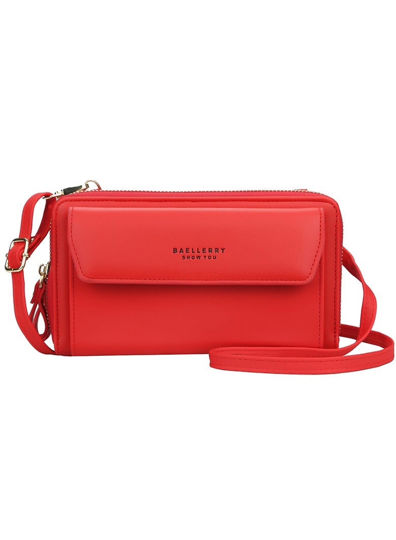 Baellery Women's cross body clutch - red