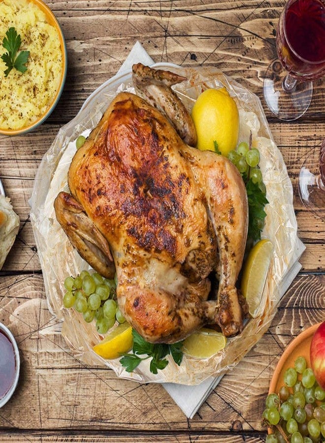 WRAPOK Turkey Oven Bags Large Roasting Cooking Size Ribs Baking Bags No Mess For Chicken Meat Ham Poultry Fish Seafood Vegetable - 10 Bags (21.6 x 23.6 Inch) (1 PACK) - Image 5
