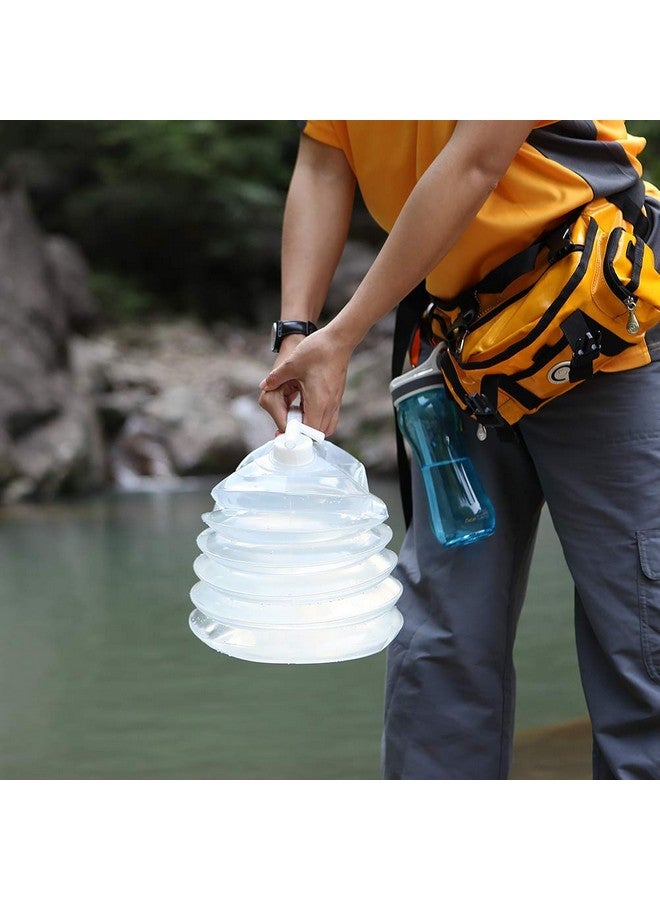 AceCamp Accordion Jerrycans, Collapsible Water Container, Drinking Water Carrier Jug With Spigot, Food Grade Pet, Camping, Hiking, Backpacking, Outdoor, Flat Convenient Storage (15 Liter) - Image 2