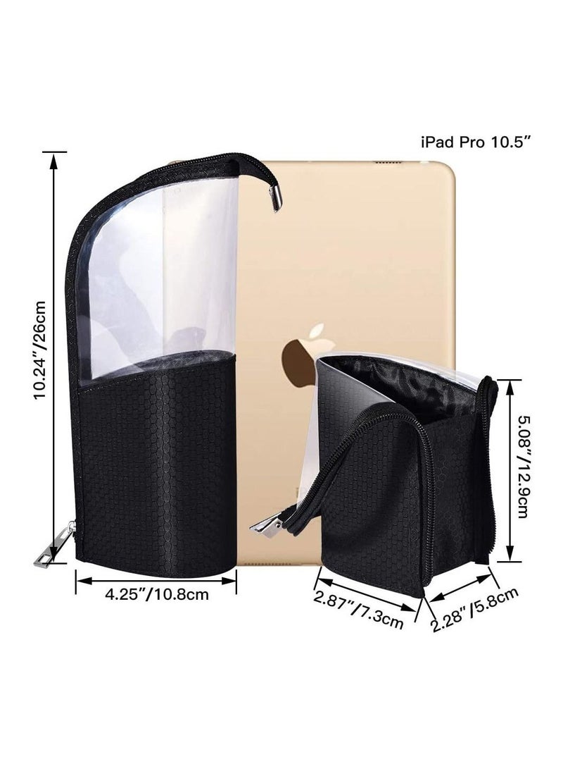 MARGOUN Makeup Brush Holder Organizer Bag Pencil Case Multifunctional Transparent Cosmetics Toiletry Stationery Bag - Image 4