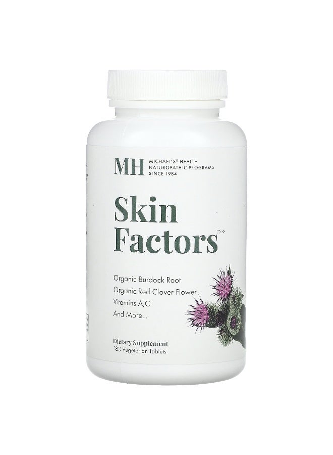 Michael's Naturopathic Michael's Naturopathic, Skin Factors, 180 Vegetarian Tablets - Image 1