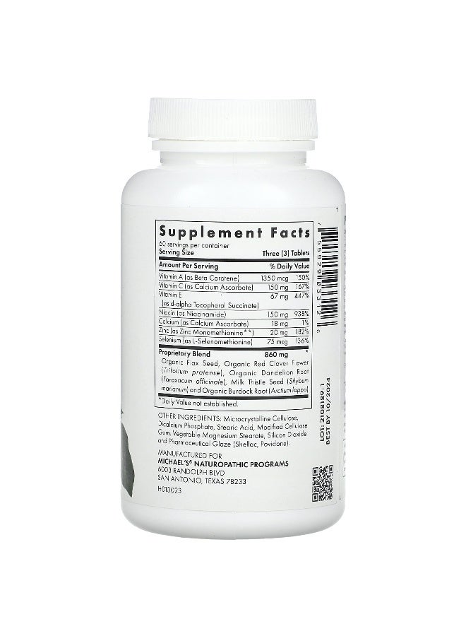 Michael's Naturopathic Michael's Naturopathic, Skin Factors, 180 Vegetarian Tablets - Image 2