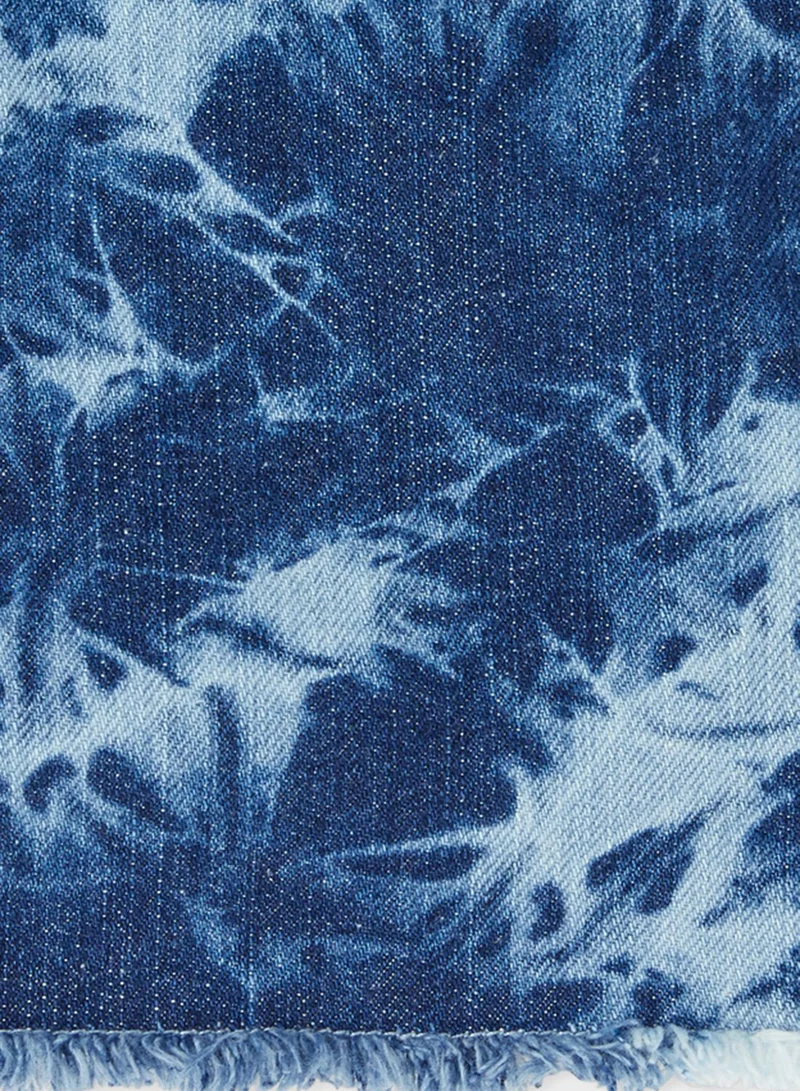 THE CHILDRENS PLACE Kids Tie Dye Denim Dungaree