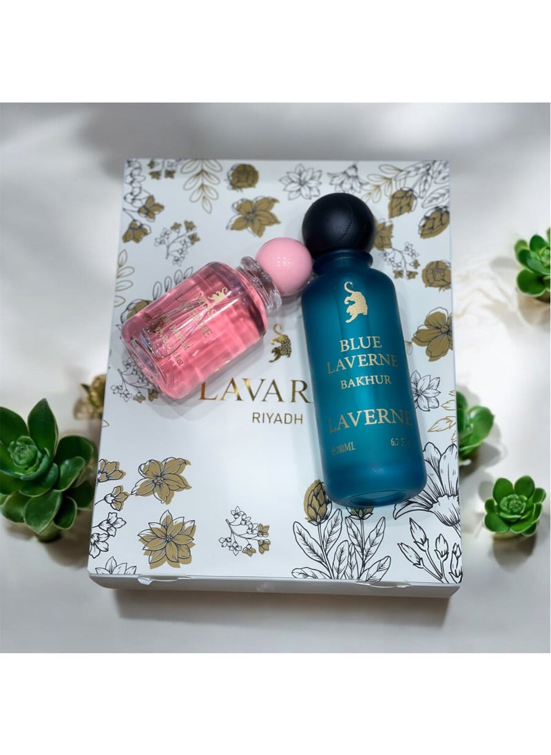 Laverne - Laverne Luxury Package - 2 Pieces: Blue Bakhur 200ml & Miss 100ml - Image 1