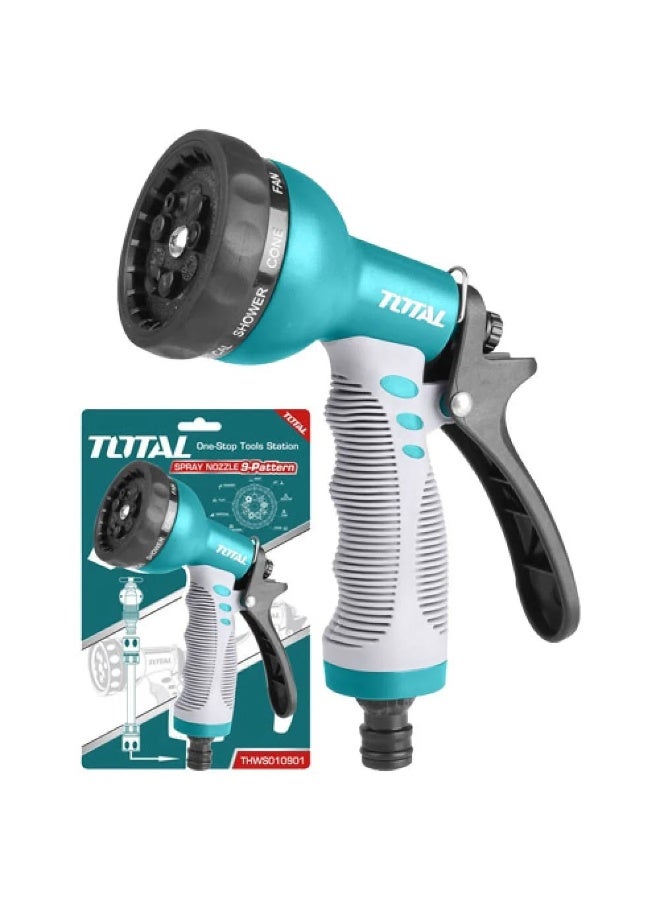 TOTAL Water Sprayer Gun with 9 adjustable patterns THWS010901 - TOTAL