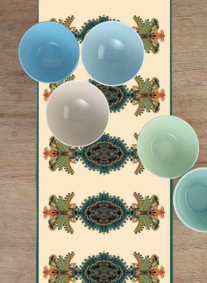 homewards مفرش طاولة هومواردز فلوريد، مقاوم للزيوت والماء، مقاس 32.5 × 180 سم - Image 3