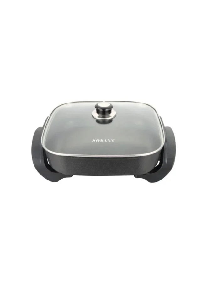 Sokani Grill with glass lid, Sokany 1500W SK-2005 - Image 1