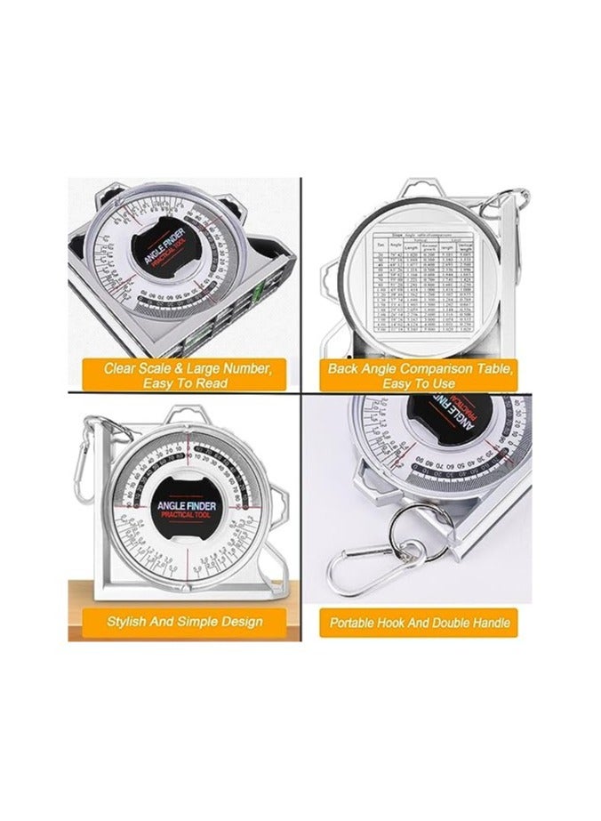 Angle Meter Gauge for Household Industrial Use, Angle Finder, Magnetic Angle Finder Angle Measuring Tool, Tilt Level Meter Slope Locator Angle Measurement Engineering Clinometer for Civil Engineering - Image 3