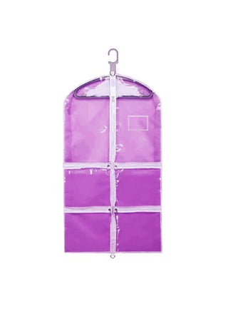 37-inch Kids Transparent Dress Dust Cover with 4 Zip Pockets Purple - pzsku/ZD2BC69180BBC91930BDCZ/45/1746220283/613fdab8-0c47-499f-bfde-1db71f87d6e6