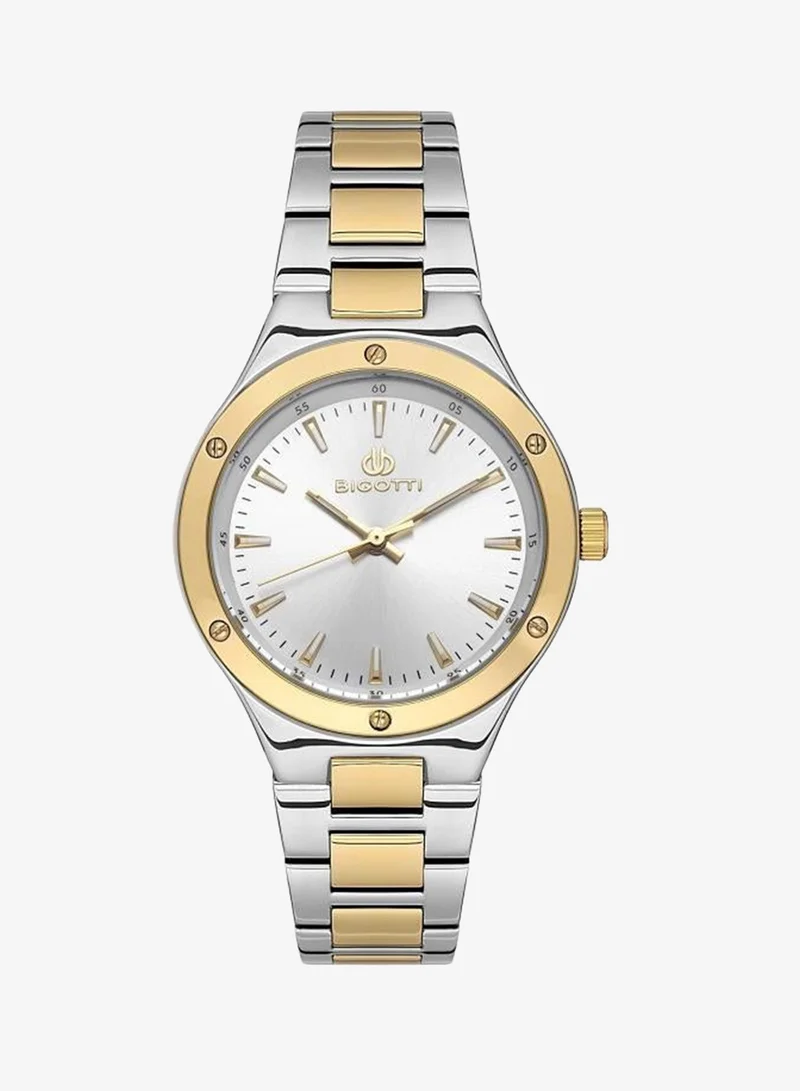 BIGOTTI Bigotti - Quotidiano Women Watch | Stainless Steel Band |Brass Case | Analog | Round Dial | Mineral Glass | Japanese Quartz | Water Resistant 30 Meters