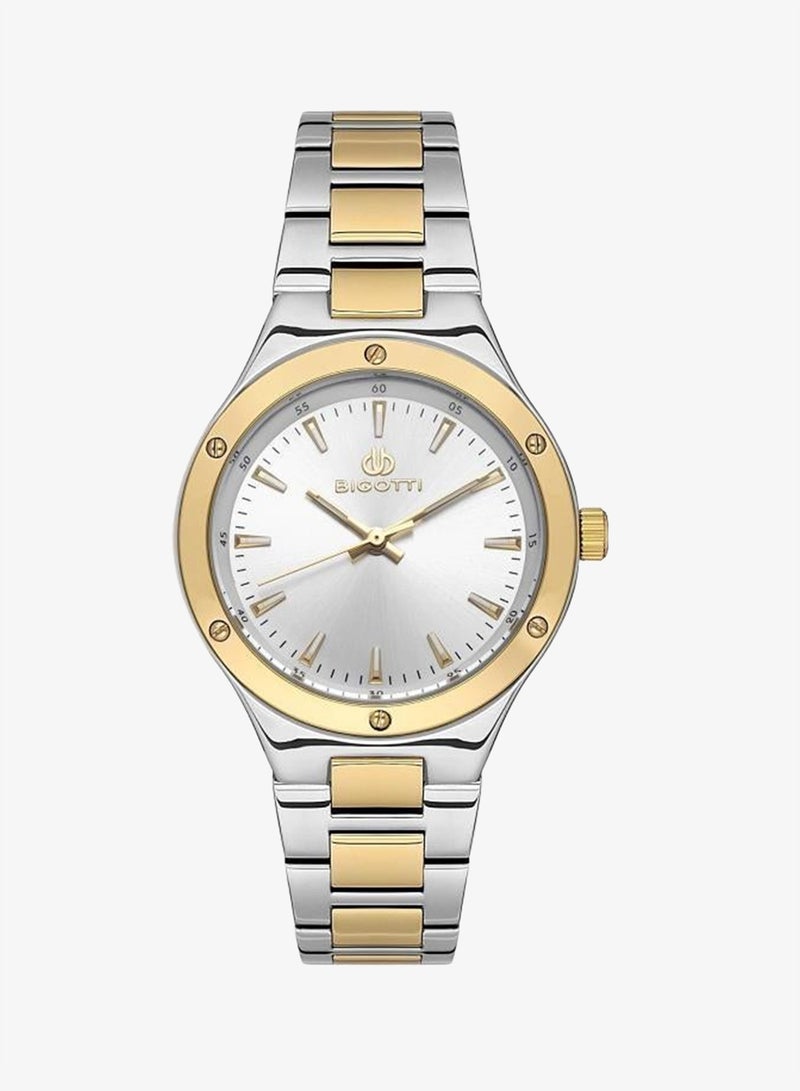 Bigotti - Quotidiano Women Watch | Stainless Steel Band |Brass Case | Analog | Round Dial | Mineral Glass | Japanese Quartz | Water Resistant 30 Meters - Image 1