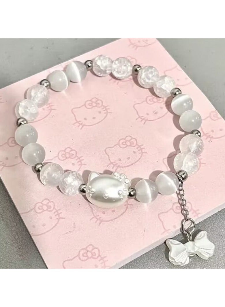 هالو كيتي سوار مبتكر من حبات الكريستال - Image 1