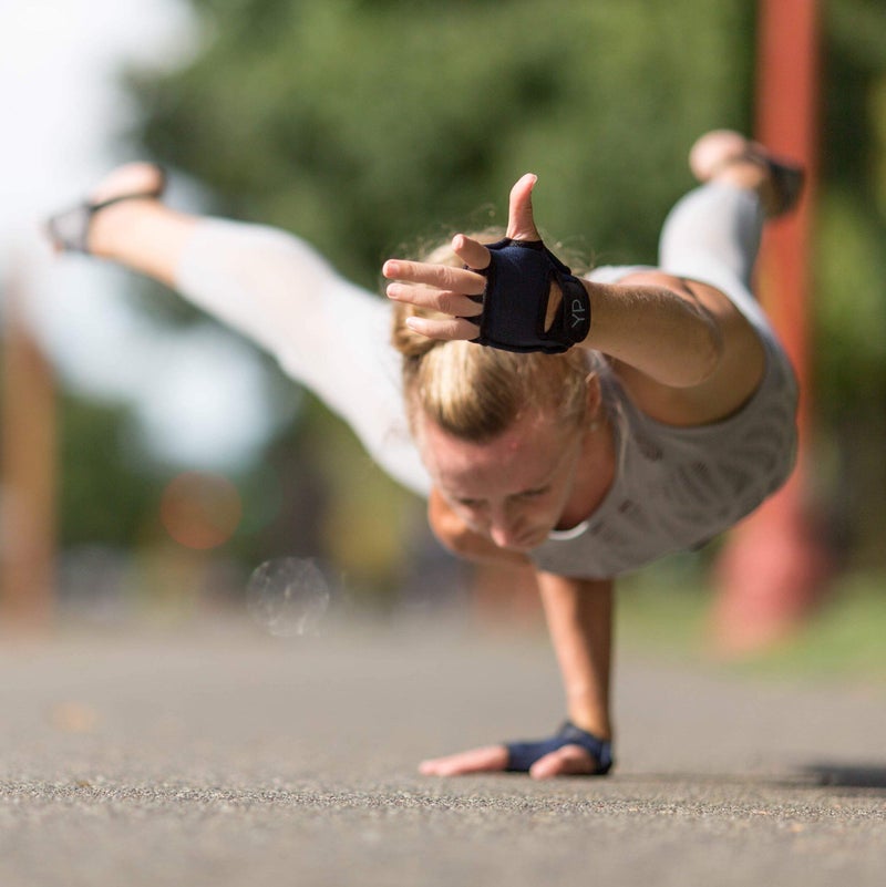 Yogapaws قفازات يوغا باوز النخبة المبطنة المضادة للانزلاق للنساء والرجال لليوغا، يوغا القوة، البيلاتس، ركوب الدراجات، كروس فيت، التمارين الخارجية، تدريب الوزن وللأيدي المتعرقة - Image 3