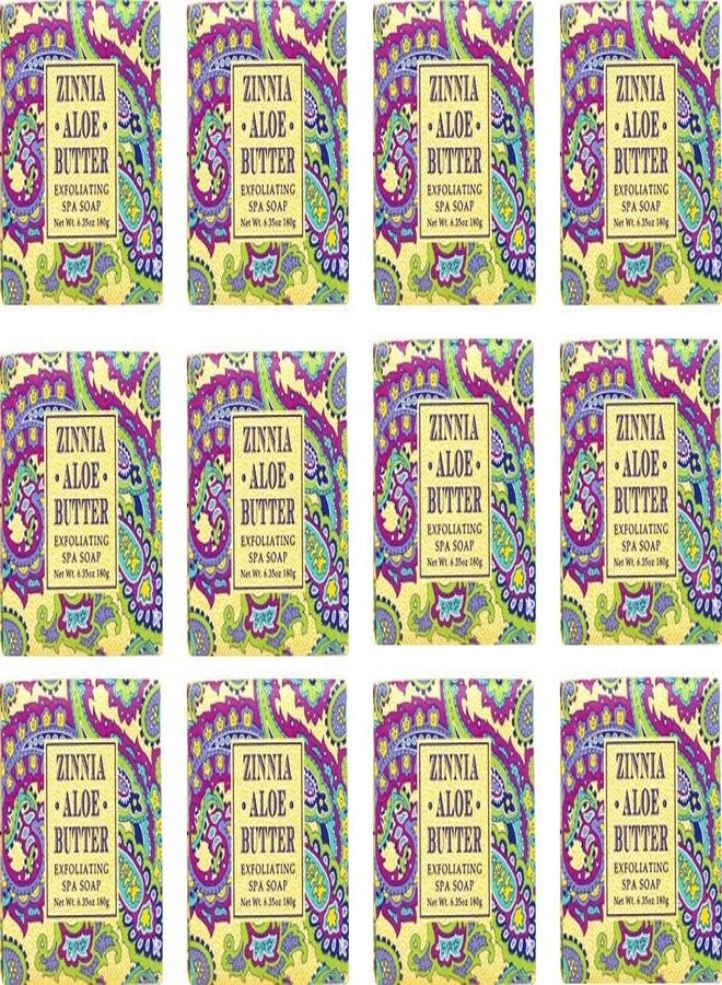 Greenwich Bay Zinnia Scented Bar Soaps - 12 Pack of Mini 1.9 oz. Botanical Scented Bars - Perfect for Guest Bath, Airbnb, Salon, Spa, Hotel - Elegant Wrappers